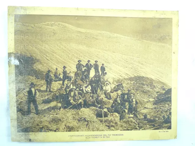 Fotografia Vecchia Cai Alpinismo Trentino Val Malenco Ascensione Piz Tremoggia