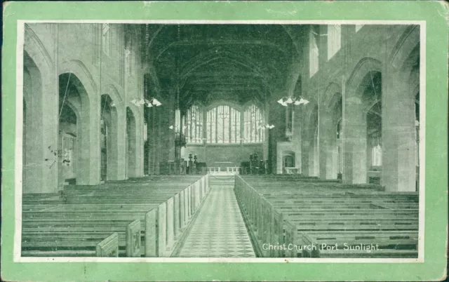 Port Sunlight Christ Church 1912 Postmark Lever Brothers