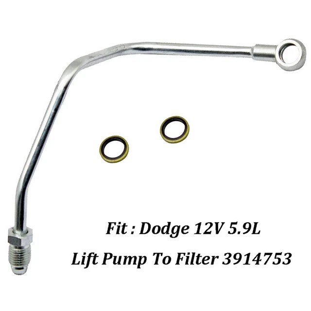 Fits Dodge 12V 5.9L Lift Pump To Filter Fuel Tube Supply Line 3914753
