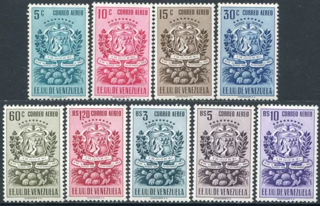 Venezuela  1951 Estado de Táchira - 9 sellos **/MNH 345A/8C