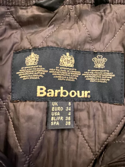 BARBOUR CAMERON WAX Jacket Woman 8 Brown £20.00 - PicClick UK