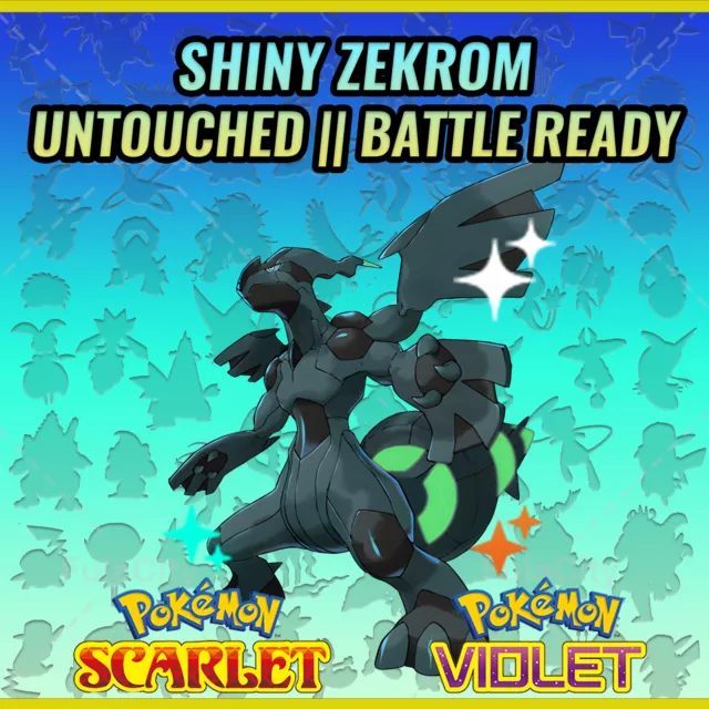 SHINY ZEKROM ✨ BATTLE READY / UNTOUCHED ⚡ 6IV + EV ⚡ Pokemon Sword & Shield
