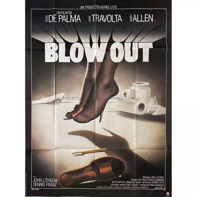 BLOW OUT Affiche de film  - 120x160 cm. - 1981 - John Travolta, Brian de Palma