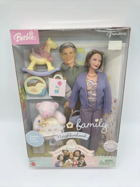 2003 Barbie Mattel Happy Family Neighborhood Grandma Doll NEW IN BOX (Read)