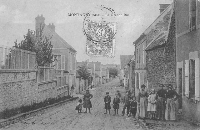 Cpa 60 Monagny La Grande Rue