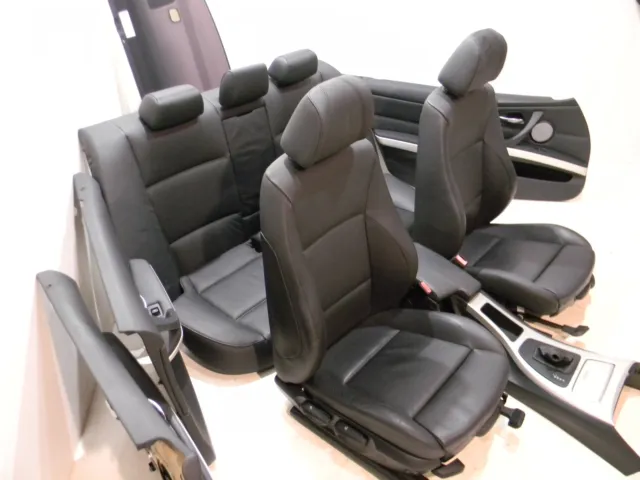 BMW 3er E90 Lederausstattung Sportsitze RHD Seats Leder Leather DAKOTA SCHWARZ