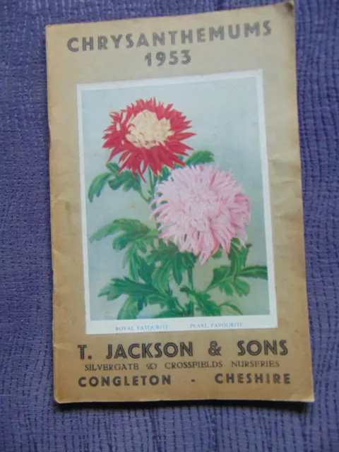 Chrysanthemums, Dhalias and Begonia Plant Catalogue selection 1950's, 60's, 2002 2