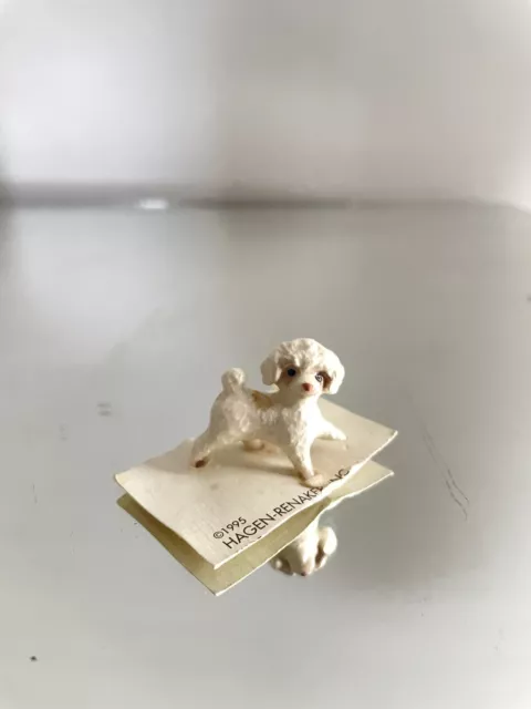 Hagen Renaker 1995 Rare Maltese Puppy White Cute Mini Figure