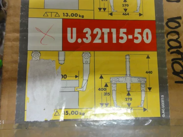 Facom U.32T15-50 Mechanical Lockable 2-Leg Inside & Outside Sliding Leg Puller 2