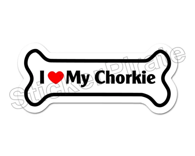 *Dog Bone Magnet* I Love My Chorkie  Car Truck Locker