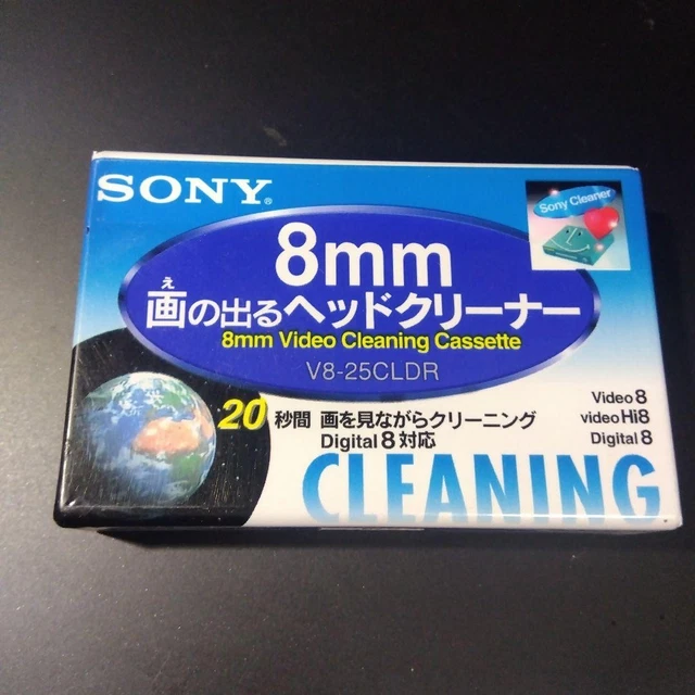 Cassetta Pulitrice Per Videocamere SONY – Nastro Pulente Per Testine Hi8, Video8 E Digital 8, Nuovo E Sigillato