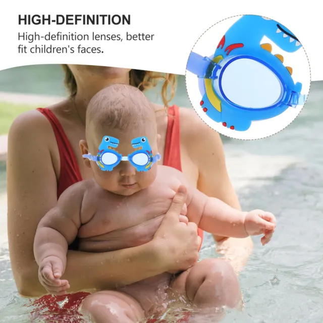 Anti Fog Swim Goggles for Kids - Cartoon Design, , Clear Lens 2