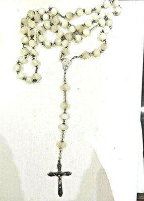 BRACCIALE ROSARIO CON PERLINE IN ARGENTO AMEN BROBB3P 