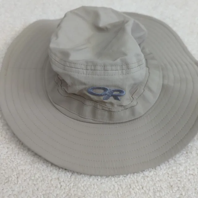 OUTDOOR RESEARCH OR Hat Adult Small Beige Sun Hat Chin Strap Wide Brim  $14.00 - PicClick