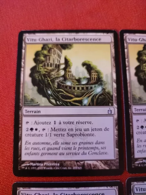 4x VITU-GHAZI LA CITARBORESCENCE CITY TREE RAVNICA RARE CARTE MAGIC MTG VF FR 2