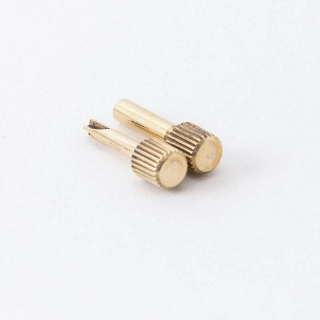 2 Pcs Dental Endodontic Screw Post Wrench 24K Golden Plated Hollow & Cross Key