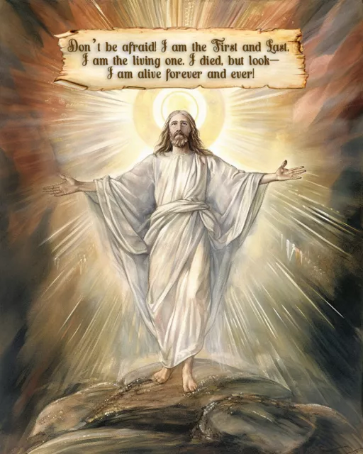 Jesus resurrection | follower of jesus | Catholic Art | Jesus Watercolor  8 x 10