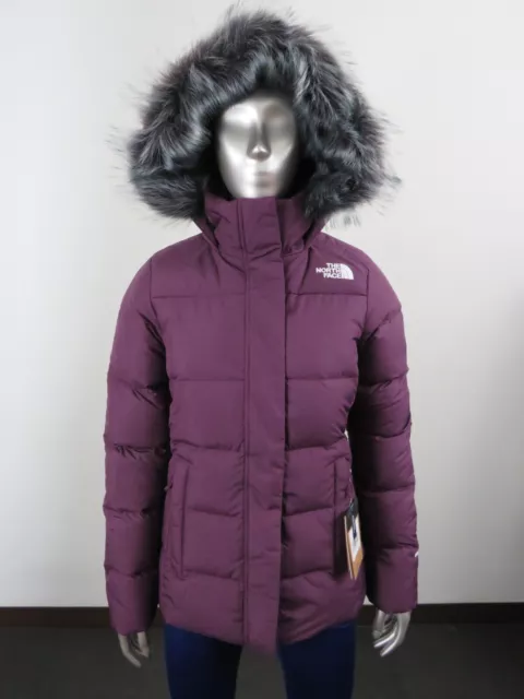 NWT Womens The North Face TNF Gotham Jacket Hooded 550-Down Winter Jacket - Wine