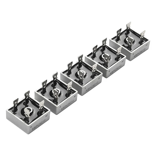 ELECTRICALLY ISOLATED METAL Case Diode Bridge Rectifier (5Pcs KBPC5010 ...