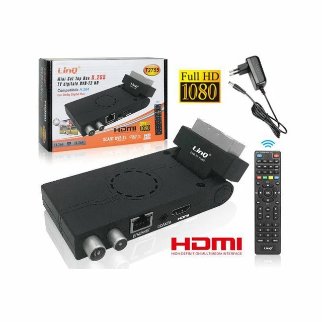 DECODER SCART LINQ Dvb-T2 Hd Hdmi Usb Support 4K Funzione Pvr T2655 EUR 35,99 - IT DECODER SCART LINQ Dvb-T2 Hd Hdmi Usb Support 4K Funzione Pvr T2655 EUR 35,99 - IT