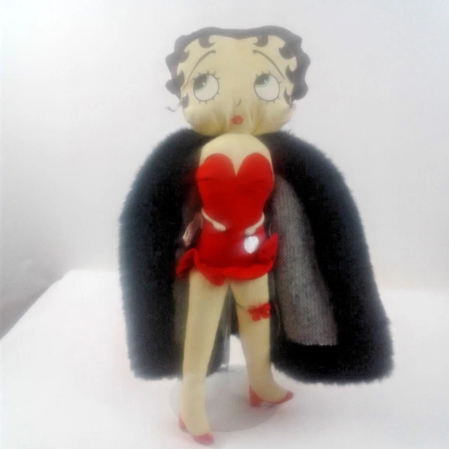 Bullyland, Inc 18 Inch Betty Boop Figure Red Swim Suit & Fur Coat--Metal Stand