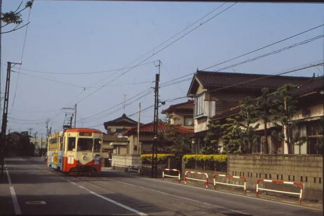 altes DIA Straßenbahn Takaoka Japan 1991 Tram agü-M7-18