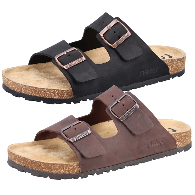 Mules Rieker Homme 22190 - Système Antistress - Semelle Polyuréthane - Enfilage Facile