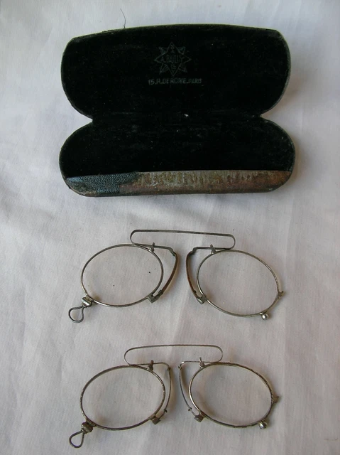 Lunettes Anciennes Doubles – Vintage, Verre, Très Bon état, Pas De Fêle