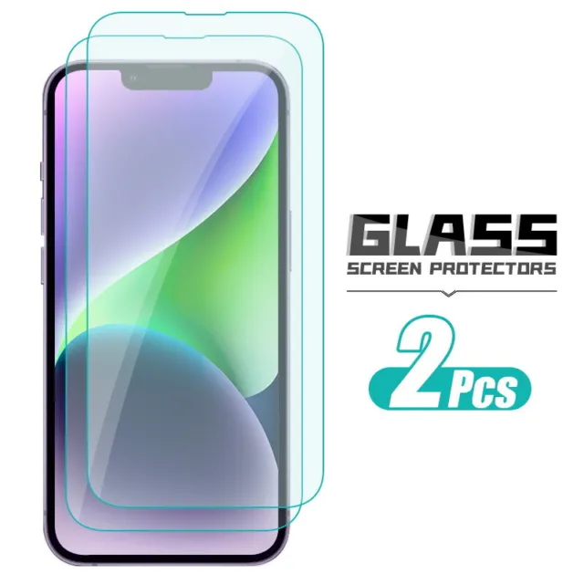 Tempered Glass Screen Protector for iPhones 11, 12, 13, 14 Pro Max X XR XS Max 8