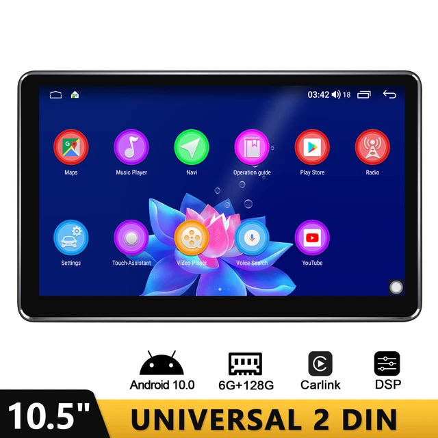 JOYING USA 10.5 inch Double Din Head Unit 1280*720P IPS Touchscreen Radio Stereo
