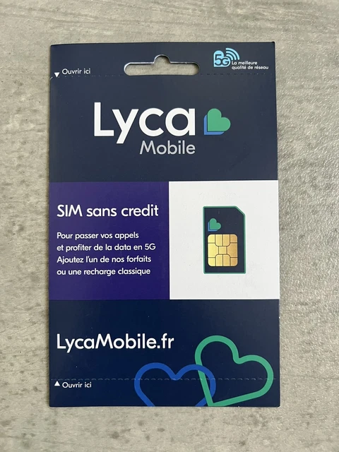 Wo Kann Man Lycamobile Sim Karte Kaufen PREPAID 5G SIM Karte LYCAMOBILE France Frankreich NEW 3-in-1 SIM Card