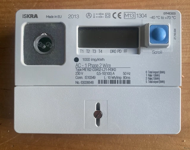 ISKRA ME162 SINGLE Phase Digital Electricity Meter £15.96 PicClick UK