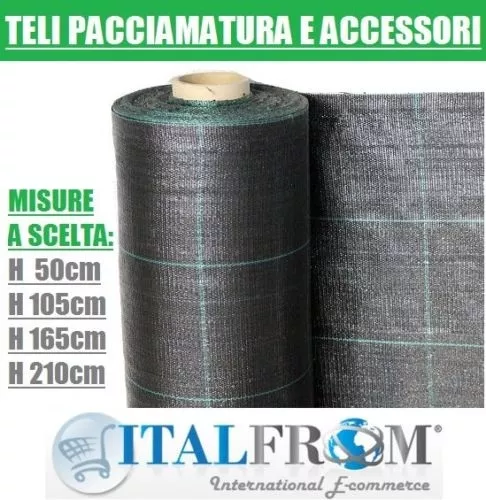 Telo Pacciamatura Pacciamante Nero Antiradice Antistrappo MT 20X2.10H Italfrom