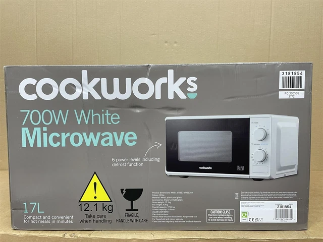 Cookworks microwave shop 700w white
