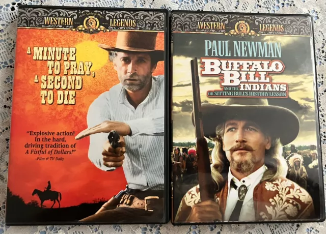 Lot Of 2 Western Legends Dvd’s Like New Buffalo Bill & The Indians+More Free Shp