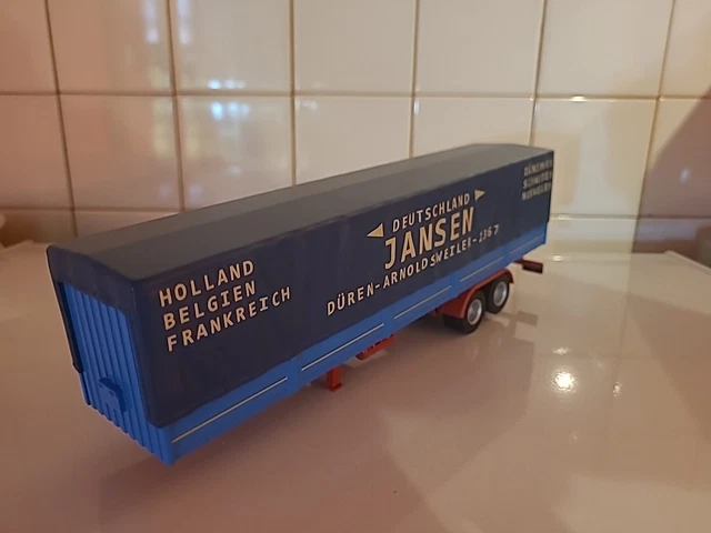 Camion et remorque porte container miniature