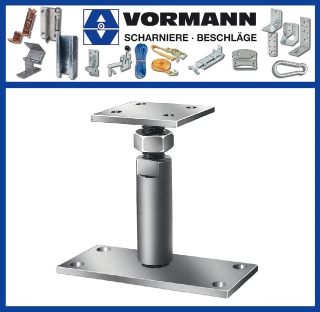 H-pfostenträger 91 X 91 X 600 Mm VORMANN PFOSTENTRÄGER PODESTSTÜTZENSCHUH höhenverstellbar mit CE