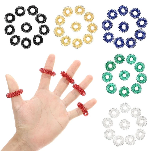 Anelli dita sensoriali stress Fidget giocattoli sensoriali digitopressione dita anello massaggio