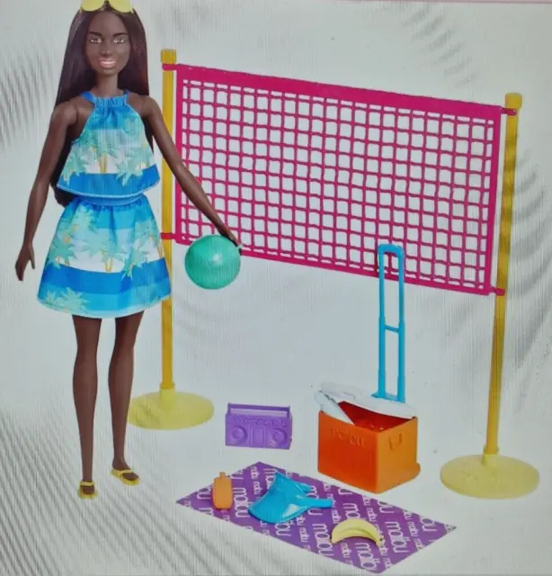 Barbie Malibu Strandstarter Spielset Volleyball GYG18 Mattel liebt das Meer