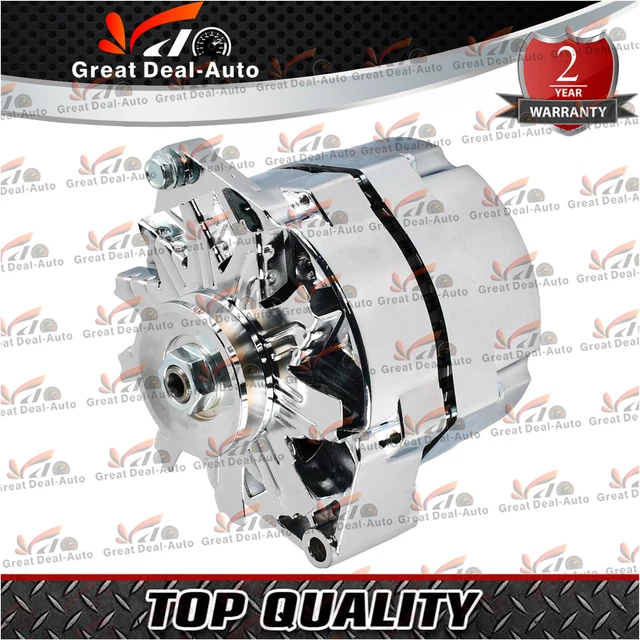 Holden HQ HJ HX HZ WB GMH 253 308 V8 Alternator 100 AMP Internal Reg. Chrome NEW