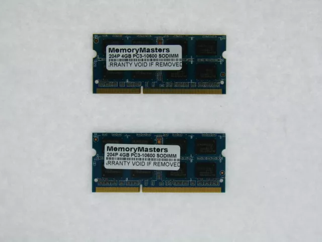 8Gb 2X 4Gb Ddr3 Ram Memory For Apple Macbook Pro Pc3-10600 Ddr3 1333Mhz Sodimm