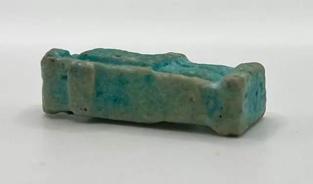 Ancient Egyptian Faience Amulet of Thoth 26th Dynasty 664 - 525 BC COA 3