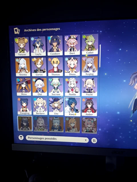 Compte Genshin Impact - 3 Personnages 5 étoiles - PC - Compte Neuf (jamais Joué Dessus)