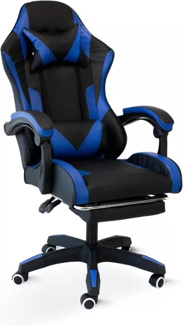 CRIBEL Silla Gaming Racing Omega, Silla De Oficina Ergonómica, Con Espalda