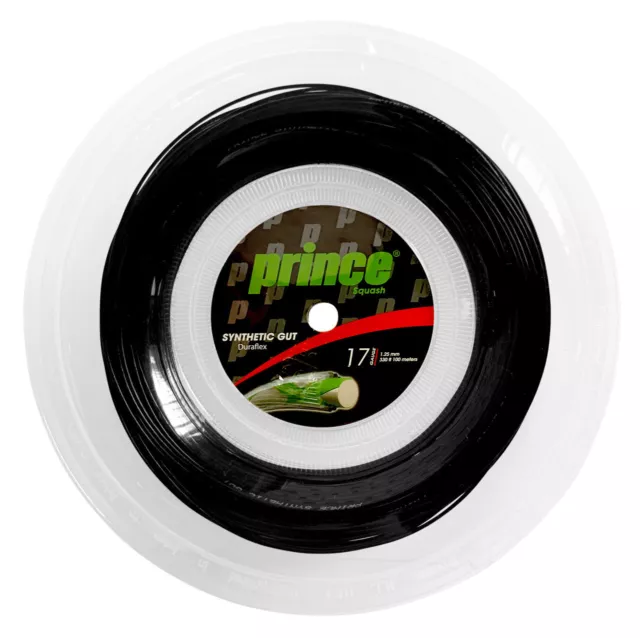 Prince Synthetic Gut Duraflex 17 1.25mm Squash Strings 100M Reel