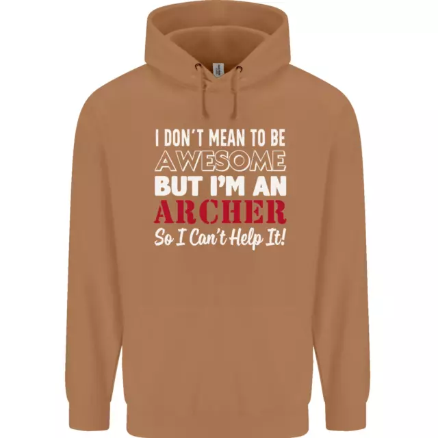 Felpa con cappuccio da uomo 80% cotone I Dont Mean to Be but Im an Archer 12