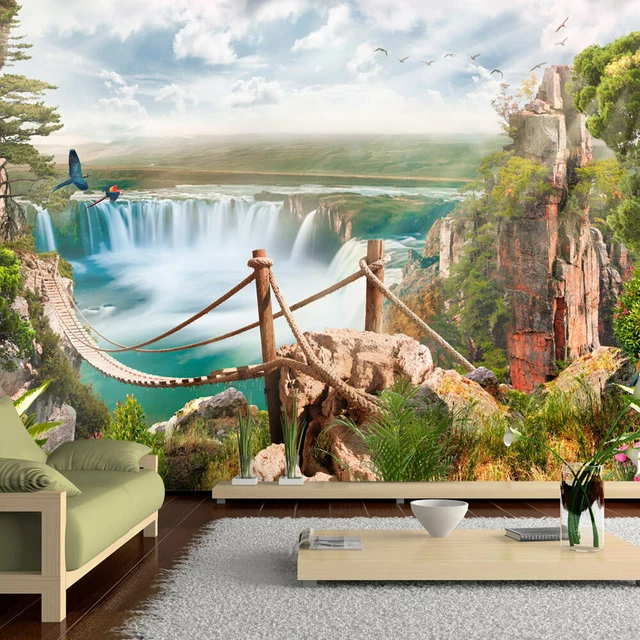 Papier peint intissé/adhésif Trompe l'oeil Photo Mural c-B-0138-a-a