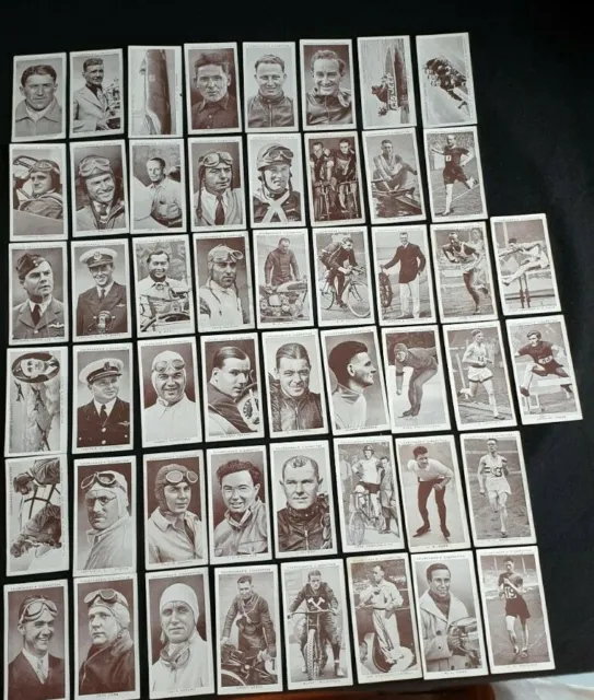 Churchman Cigarette Cards Set Complete Kings Of Speed