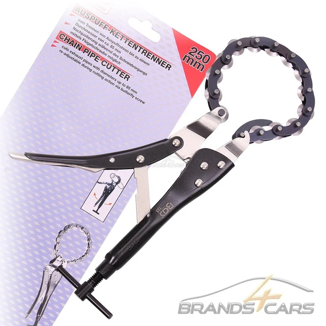 SEPARATORE CATENA SCARICO BGS 250 mm TAGLIERINA TUBO CATENA TAGLIO TUBI