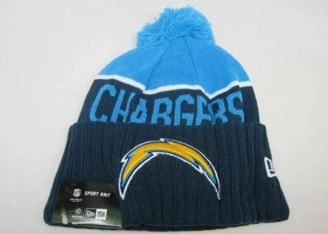 San Diego Chargers Beanie New Era Unisex NFL Sport Knit Dark Blue-Blue-Yellow
